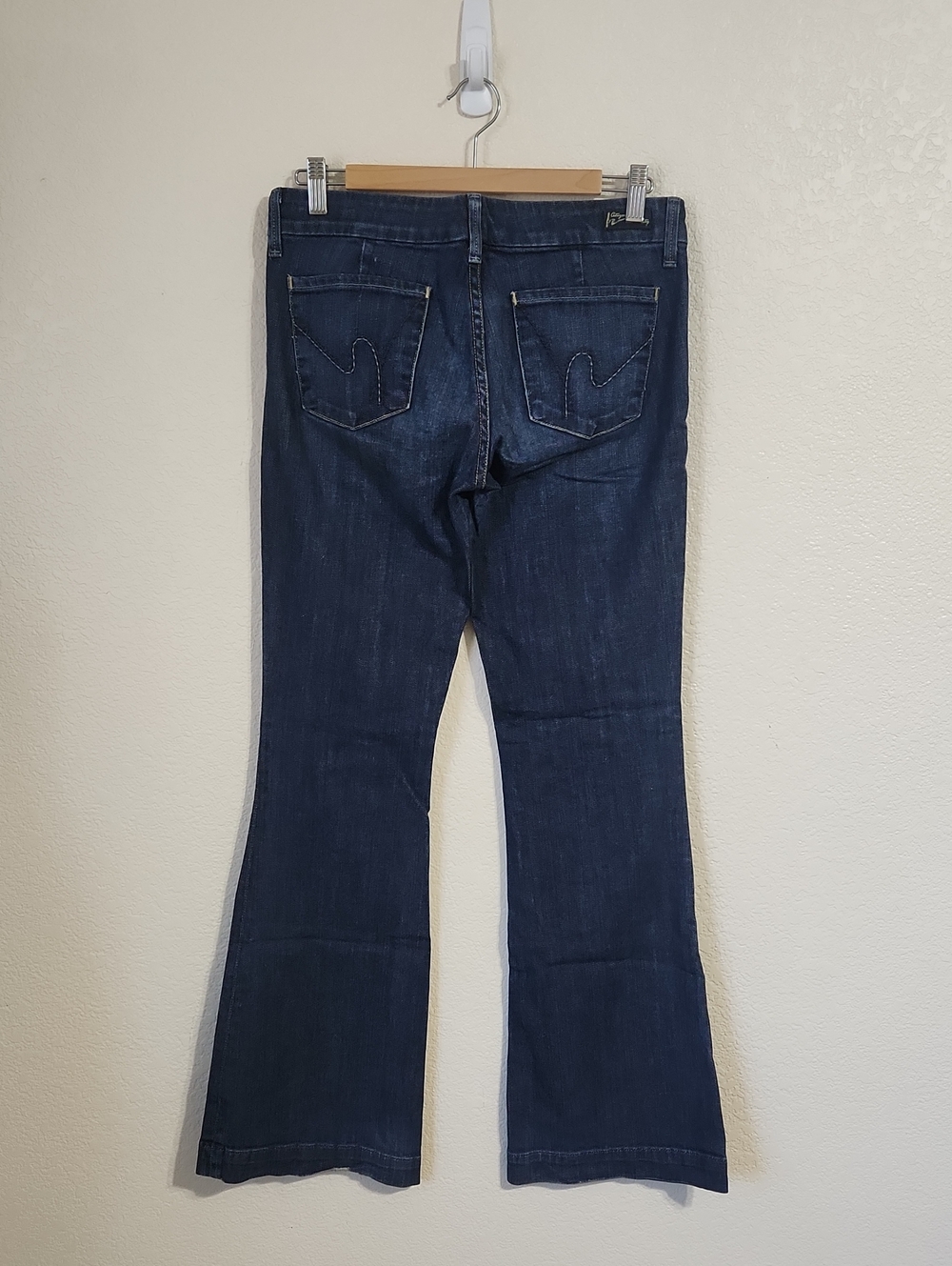 Citizens Of Humanity Faye #003 Low Waist Full Leg Dark Wash Jeans Size 28 - Picture 4 of 13